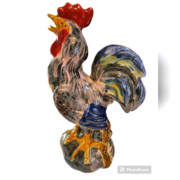 Source Unknown Other - Glazed Ceramic Rooster